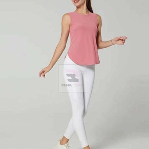 2025 camiseta sin mangas de punto transpirable y sin costuras para mujer personalizada para gimnasio, deportes, Fitness, ropa de Yoga - Product Image 6