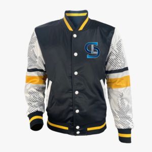 Chaqueta universitaria holgada de corte cuadrado de gran tamaño para hombre, chaqueta a granel de lana de alta calidad al por mayor, chaqueta bomber varisty de béisbol para hombre - Product Image 3
