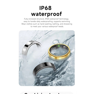 Anillo Inteligente con Monitor de Ritmo Cardíaco, Seguimiento del Sueño, Control por Aplicación, Acero Inoxidable, Resistente al Agua IP68, Carga Magnética de 2.5mm - Product Image 6