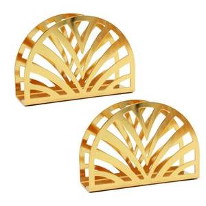 Luxueux porte-mouchoirs en métal de style antique avec détails artisanaux pour un accessoire de salle de bain unique - Product Image 1