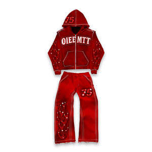 ชุดวอร์มประดับคริสตัลคุณภาพสูงสำหรับสตรีทแวร์ ดีไซน์คริสตัลระยิบระยับ ขายส่ง - Product Image 2