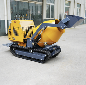 Mini bétonnière automotrice sur chenilles économique et robuste, haute mobilité, avec pompe et moteur, productivité 10 m³/h, 300 dm³ - Product Image 4