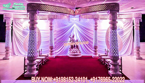 Idées de décoration de mandap ravissantes et grandioses pour un mariage parfait, vente en gros de mandaps indiens pour la décoration de mariage au Royaume-Uni - Product Image 3
