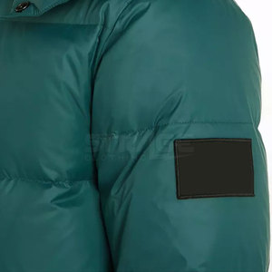 Veste d'hiver matelassée en toile à capuche pour homme, design personnalisé, best-seller 2025, avec logo frontal, haute qualité, écologique - Product Image 6