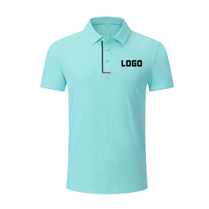 Polo de manga corta de alta calidad con logotipo personalizado y diseño sólido en blanco de secado rápido cómodo unisex - Product Image 5