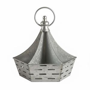 Premium <b>Black</b> Powder Coating Metal 9 Compartment Cutlery <b>Holder</b> With Wood Handles Farmhouse Style <b>Utensil</b> Iron <b>Holder</b> Tabletop - Product Image 2