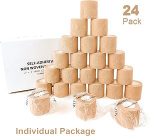 Bán buôn biểu tượng tùy chỉnh in ấn đàn hồi cố kết đàn hồi Băng bác sĩ thú y bọc y tế không Dệt tự dính băng cho thể thao - Product Image 2