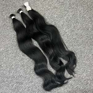 Cheveux humains bruts en gros, vague naturelle en pointe nano, extensions de cheveux de haute qualité, 100% cheveux bruts cambodgiens - Product Image 3