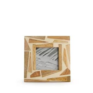 Customizable Natural Material <b>Resin</b> Photo Frame Tableware Wooden Casement Bone Inlay Accessory Accessory Made from Metal - Product Image 1