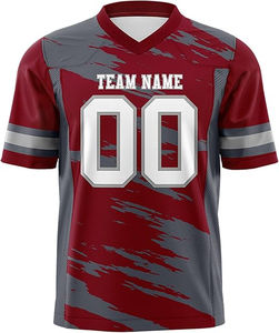 Vente en gros de chemises de football classiques personnalisées pour hommes, uniforme de rugby, maille respirante, sublimation, logo, maillot de l'équipe américaine de football - Product Image 5