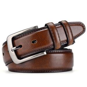 Ceinture en cuir pour homme, finition exécutive, matériau solide, boucle polie, tenue de bureau, décontractée, fournisseur OEM ODM - Product Image 6