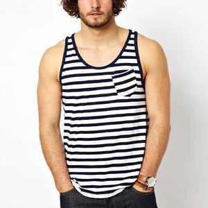 Bas quantité minimale de commande personnalisé hommes été Gym Stringer coton Jersey débardeur chaîne musculation entraînement hommes débardeurs - Product Image 4
