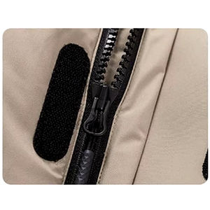 Veste d'hiver à bulles d'air pour hommes avec logo personnalisé Veste utilitaire d'extérieur en nylon épais et chaud à capuche détachable - Product Image 5