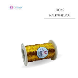 Indian Zari Jari Kasab Embroidery <b>Yarn</b> LC 1260 Metallic <b>Polyester</b> <b>Yarn</b> with Lurex Trademark for Weaving and Hand Knitting - Product Image 2