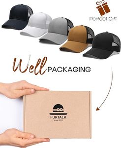 Gorro de Invierno Unisex FURTALK para Adultos, Transpirable, Impermeable, de Jacquard, Poliéster/Algodón, Ajustable, Estructurado, con Malla, Casual - Product Image 3