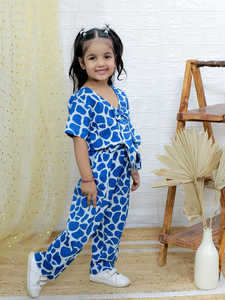 Manufacturer's Casual Summer Floral Pattern 2-Piece Cotton <b>Clothing</b> <b>Sets</b> for <b>Girls</b> 1-12 Years Kids' Summer Style - Product Image 4