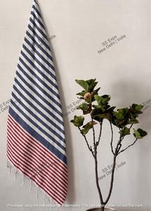 Luxury Style Premium <b>Striped</b> Bath <b>Towel</b> Great Absorption Relaxing Seaside Cotton Stripe Soft Sports Pattern Design for Beach - Product Image 6