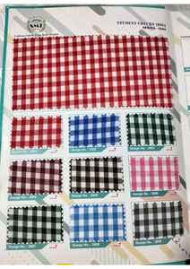 ผ้านิ่มสำหรับนักเรียนกระโปรงพลีทเส้นด้ายโพลีคอตตอนย้อมสี60/40 - Product Image 3