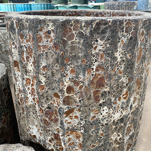 Maceta Clásica de Cerámica con Acabado Esmaltado, Orificio de Drenaje, Duradera, Ecológica, Hecha a Mano, para Uso en Interiores/Exteriores, Jardín, Flores, Verde - Product Image 4