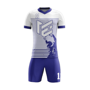 ชุดเครื่องแบบฟุตบอลออกแบบใหม่ทำจากวัสดุโพลีเอสเตอร์พร้อมโลโก้ขนาดผู้ใหญ่ - Product Image 2