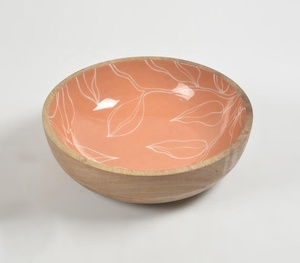 ชามไม้ลูกพีชเคลือบแบบพรีเมียมทำด้วยมือแบบแฮนด์เมด - Product Image 2