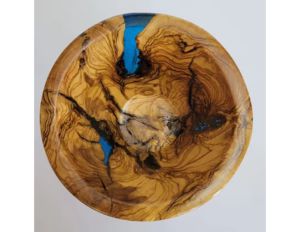 Customized Wood With Epoxy Resin Salad Serving Bowl for Kitchenware Use Fruits Serving Bowl With Premium Quality <b>Dinnerware</b> Bowl - Product Image 3
