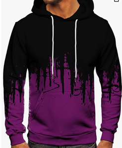 Sweat à capuche unisexe personnalisé, coupe régulière, uni, imprimé numérique, 100% coton, coupe-vent, livraison rapide, style hockey - Product Image 4