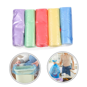 CHEAP Custom logo Embossed HDPE Eco-Friendly Plastic Packaging Trash <b>Bags</b> on Roll C- Fold Colourful Customized for Household - Product Image 1