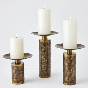 Metal <b>Candle</b> Holder <b>Candle</b> <b>Stand</b> for Lighting and Home Decoration Set Stylish Antique Finish Decorative <b>Candle</b> Jar Holder - Product Image 4