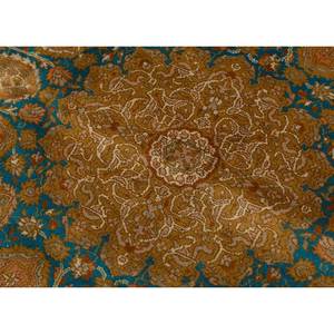 Alfombras de Seda Gulmarg Grandes, Anudadas a Mano, de 9x12, con Patrón de Medallón Verde, para Uso Doméstico, Decoración de Sala de Estar y Pasillo - Product Image 3