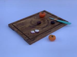 Tabla de Cortar de Madera con Ranura para Jugos y Plato para Pizza, Antideslizante, Fácil de Limpiar, Apta para Lavavajillas, Forma Rectangular, 2.0 cm de Grosor - Product Image 6