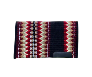 Manta de sillín occidental de lana fuerte para caballos con forro de polialgodón para largas horas de equitación en Ranch Trail Arena - Product Image 1