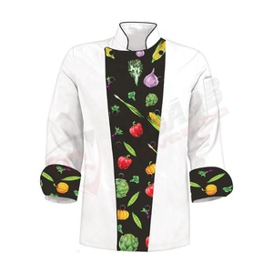 Uniformes de cocina con dibujos de verduras para mujer, abrigo de Chef, kichen - Product Image 2