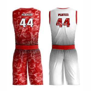 Uniformes de baloncesto reversibles de alta calidad Diseño de Camiseta reversible personalizado 100% Poliéster - Product Image 3