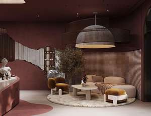 Modern Portable Wood Hair <b>Salon</b> Station Mirror with LED Lighting-Custom <b>Salon</b> Shop Display <b>Furniture</b> for Warehouse & Hotel Use - Product Image 3