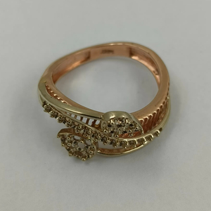 แหวนทองอย่างดีสำหรับผู้หญิงแหวนทองแท้ดีไซน์ใหม่สุดหรู - Product Image 4