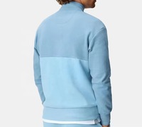 Camisa de Golf Transpirable y Ecológica para Hombre con Cuello Alto, Mangas Largas, Diseño de Cierre de Cremallera de Cuarto y Estampado Digital