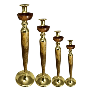 Bougeoirs en métal doré à 9 bras Candélabres pour centres de table de mariage Décoration Chandeliers Bougeoirs pour mariage - Product Image 4