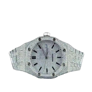 Reloj mecánico automático VVS Moissanite Diamond de alta calidad con aspecto de Hip Hop helado, regalo perfecto para hombres - Product Image 2
