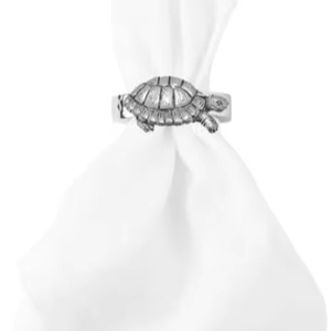 Tortuga fina de peltre inglés en una bufanda servilletero para piezas de centro de mesa de fiesta anillo de servilleta de decoración única para el hogar - Product Image 1