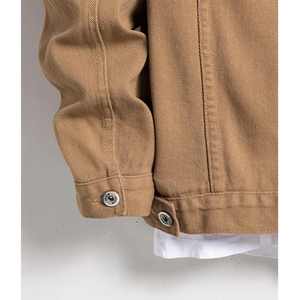 Nouveautés Veste en jean à design personnalisé Manches longues Matériel de haute qualité Vestes en jean à revers pour hommes Jeans stretch - Product Image 3