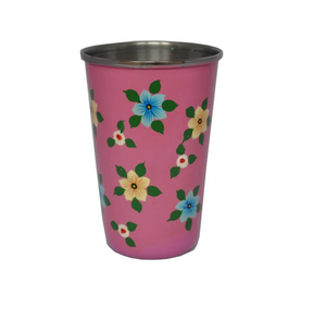 Verre en acier au design simple avec impression en émail Accessoires de vaisselle meilleur design Utilisation d'ustensiles de cuisine Vente chaude artisanat naturel - Product Image 1