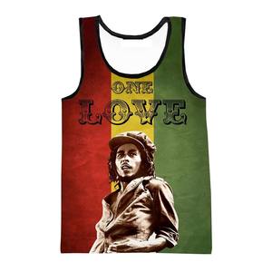 Débardeur sans manches personnalisé pour hommes Débardeur imprimé numérique 3d Tops sans manches imprimés graphiques imprimés sur toute la surface Débardeurs imprimés en 3d - Product Image 2