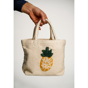 Modern Cotton Handbag with Two Straps New Design Handmade Shopping Bag - Product Image 2