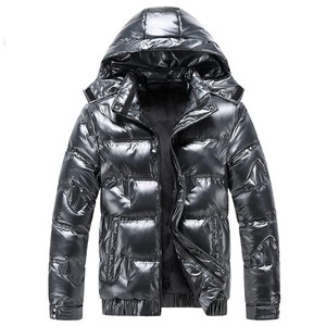 Personnalisé Hiver Hommes de Haute Qualité Toile Imperméable Respirant Écologique Réversible Doudoune À Capuche Épaisse De Luxe - Product Image 2