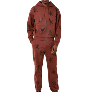 Fabricante de Pakistán, Chándal Personalizable para Hombre, con Pedrería, Capucha, Estampado, Ligero, de Algodón y Forro Polar, MOQ Bajo - Product Image 1