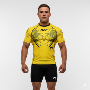 Rashguard MMA extensible dans 4 directions, Fightwewar, compression légère, short écologique, séchage rapide, spandex polyester respirant, salle de sport - Product Image 1