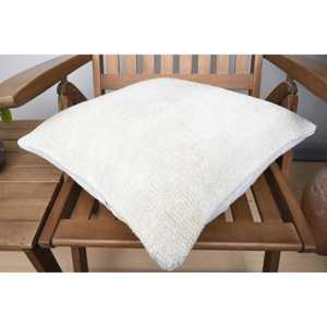 Alfombra de lana Beige de lujo de 18x18 pulgadas, almohada rústica de granja, relleno de plumas, Cuadrado tejido con estampado Vintage para otoño, decoración del hogar, uso de sofá - Product Image 4