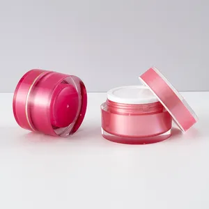 China Fabrik preis 1 2 Oz 15 30 50 G Ml PP ABS Acryl Kunststoff Airless Hautpflege Lippen peeling Pulver Gläser Creme glas für Kosmetika