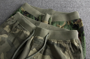 2024 personalizado hombres verano moda juvenil personalizado cintura elástica Casual algodón entrenamiento hombres Camo Shorts - Product Image 5